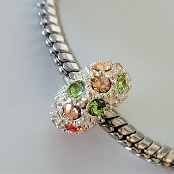 Zales Multi-Color Crystal Charm | Pandora-Style Sparkling Charm - Picture 3 of 10